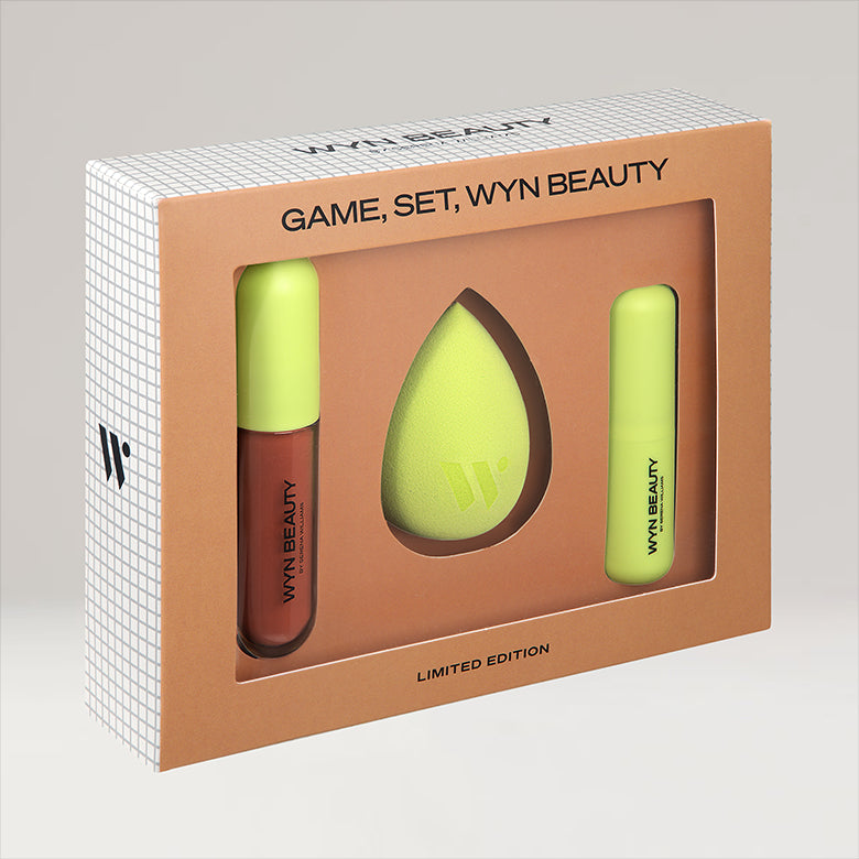 Game, Set, WYN BEAUTY Discovery Kit angled image for packaging